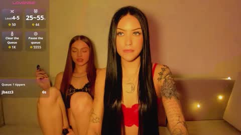 Jess blond and Leila brunette online show from 16, 3, 2026