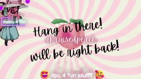 Snapshot of abruisedpeach chatting on 7, 7, 2026 Peach online show from 7, 7, 2026