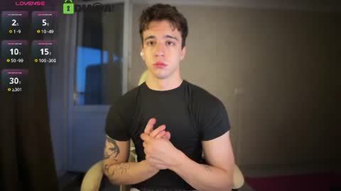 Snapshot of adampolerno chatting on 10, 7, 2026 Hi Im Adam Glad to see u here 3 And its my first day online show from 10, 7, 2026