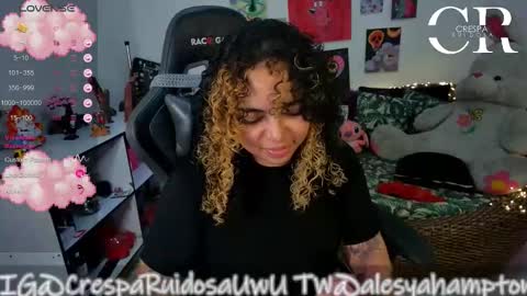 Snapshot of alesyahampton chatting on 7, 4, 2026 Crespa Ruidosa online show from 7, 4, 2026