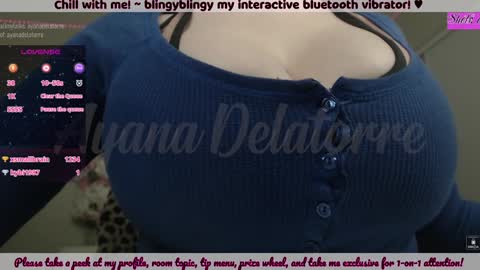 Snapshot of ayanadelatorre chatting on 12, 12, 2024 Ayana Delatorre online show from 12, 12, 2024