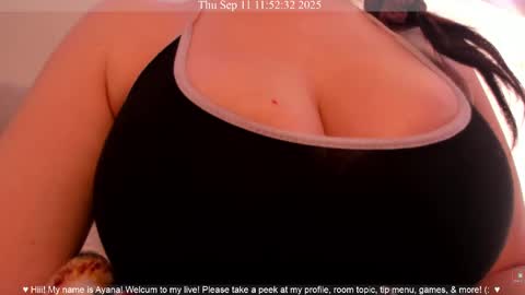 Snapshot of ayanadelatorre chatting on 11, 9, 2025 Ayana Delatorre online show from 11, 9, 2025