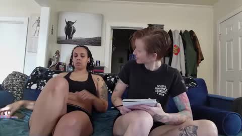 Snapshot of enby_dykes chatting on 3, 12, 2024 Cedar redhead and River brunette online show from 3, 12, 2024
