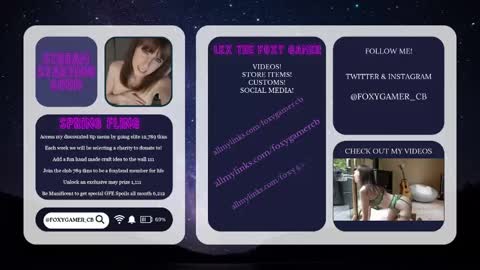 Snapshot of foxy_gamer chatting on 6, 5, 2026 Lex Vive foxygamer cb online show from 6, 5, 2026