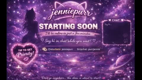Snapshot of jenniepurr chatting on 24, 4, 2026 Jennie online show from 24, 4, 2026