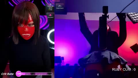 Latex Ruby online show from 23, 2, 2026