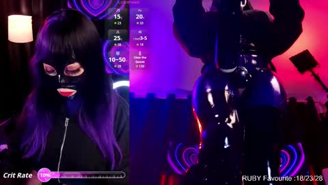 Latex Ruby online show from 13, 3, 2026