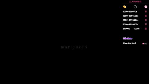 Snapshot of mariebycb chatting on 15, 12, 2025 Maria online show from 15, 12, 2025