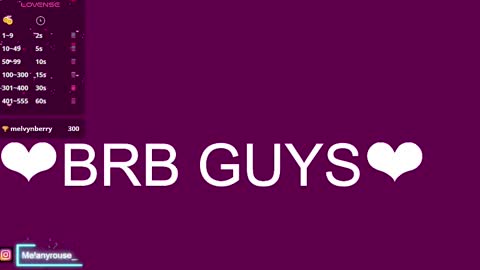 melanyrouse1 online show from 1, 3, 2025