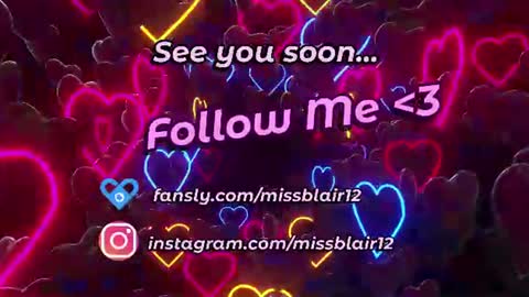 MissBlair online show from 28, 7, 2026
