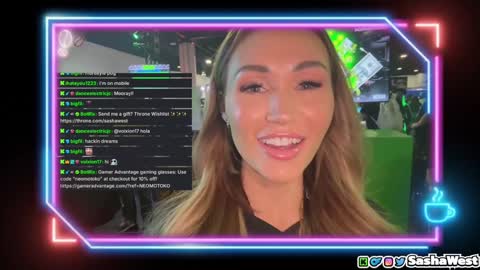 Snapshot of neomotoko chatting on 8, 2, 2025 Sasha West online show from 8, 2, 2025