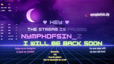 Snapshot of nymphofsin_zip chatting on 20, 2, 2026 NEXT STREAM 300126 GTM 5 400 PM online show from 20, 2, 2026