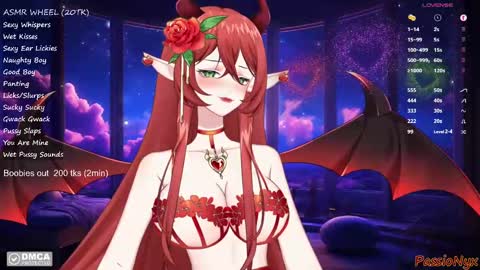 Succubus Nyx online show from 4, 1, 2025