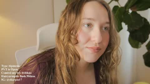 Snapshot of skarpio17 chatting on 19, 4, 2026 Im Scarlett ONLINE 5pm-10pm NYC time online show from 19, 4, 2026