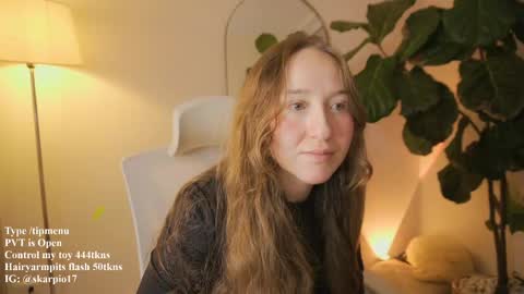 Snapshot of skarpio17 chatting on 20, 4, 2026 Im Scarlett ONLINE 5pm-10pm NYC time online show from 20, 4, 2026