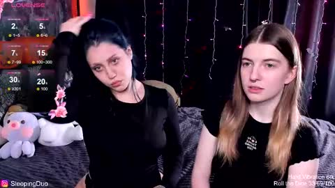 Snapshot of sleepingduo chatting on 20, 10, 2025 Hi We are Iva and Angela Nice to meet u 3 online show from 20, 10, 2025