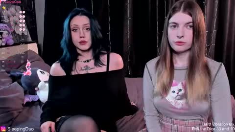 Snapshot of sleepingduo chatting on 3, 12, 2025 Hi We are Iva and Angela Nice to meet u 3 online show from 3, 12, 2025