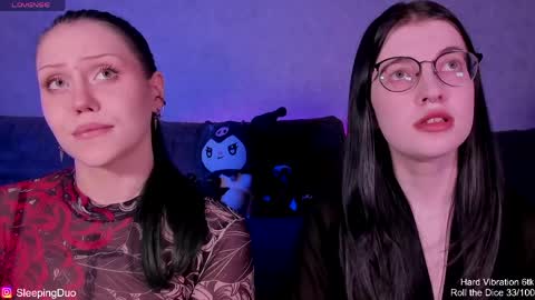 Snapshot of sleepingduo chatting on 31, 5, 2026 Hi We are Iva and Angela Nice to meet u 3 online show from 31, 5, 2026