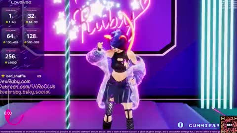 Snapshot of vexruby chatting on 15, 2, 2026 Vex Ruby online show from 15, 2, 2026