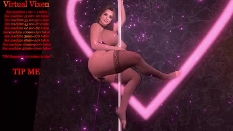 Snapshot of virtualvixenliveshow chatting on 23, 11, 2025 Virtual Vixen Live Show online show from 23, 11, 2025