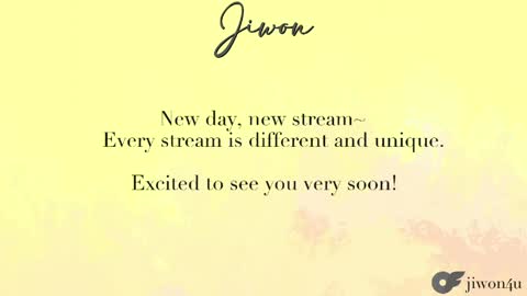 Snapshot of yourlovelykgirlfriend chatting on 6, 6, 2026 J i w o n online show from 6, 6, 2026