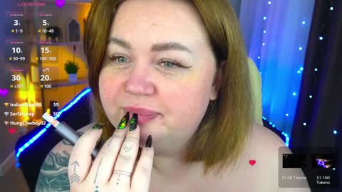 Snapshot of zarareign_ chatting on 6, 1, 2025 Lola online show from 6, 1, 2025