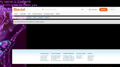 Snapshot of zy75ana chatting on 18, 7, 2026 KissmemyLove online show from 18, 7, 2026