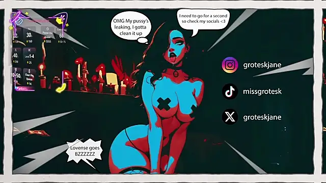 Snapshot of GroteskJane chatting on 18, 4, 2026 GroteskJane online show from 18, 4, 2026