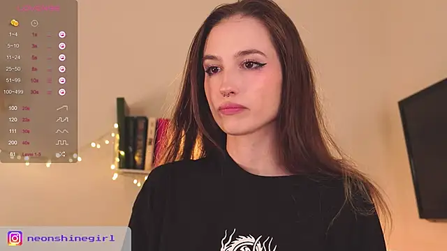 Snapshot of NeonShine chatting on 8, 12, 2024 NeonShine online show from 8, 12, 2024