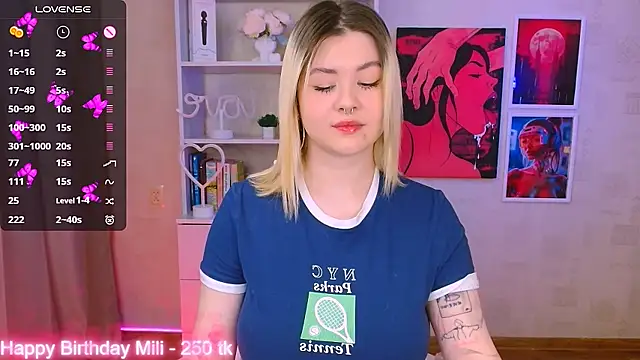 cutie mili online show from 27, 1, 2025