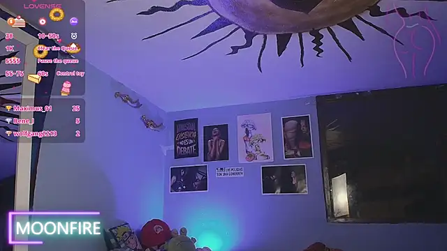 moonfiredancer online show from 22, 1, 2025