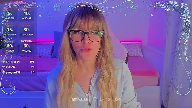 Snapshot of estivalae chatting on 7, 12, 2024 estivalae online show from 7, 12, 2024