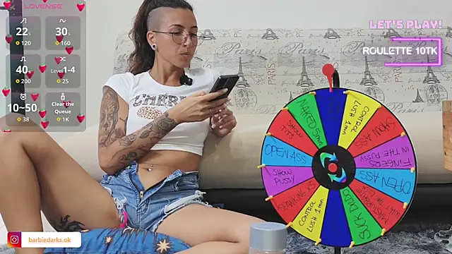 Snapshot of BarbieDarksOk chatting on 1, 10, 2025 BarbieDarksOk online show from 1, 10, 2025
