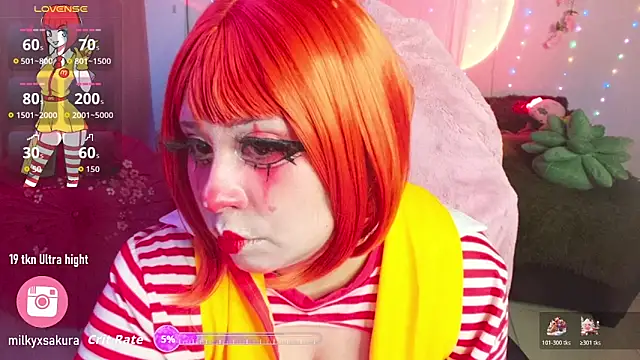 MilkyXSakura online show from 20, 12, 2025