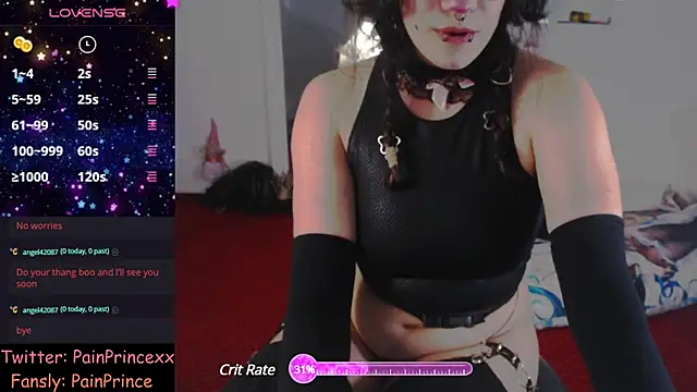 Snapshot of pain_princee chatting on 16, 1, 2025 pain princee online show from 16, 1, 2025