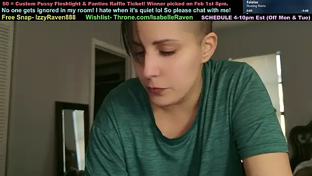 IsabelleRaven online show from 23, 2, 2026