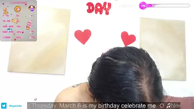 Snapshot of meganjobss chatting on 1, 3, 2025 meganjobss online show from 1, 3, 2025