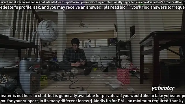 Snapshot of yetieater chatting on 10, 1, 2025 yetieater online show from 10, 1, 2025