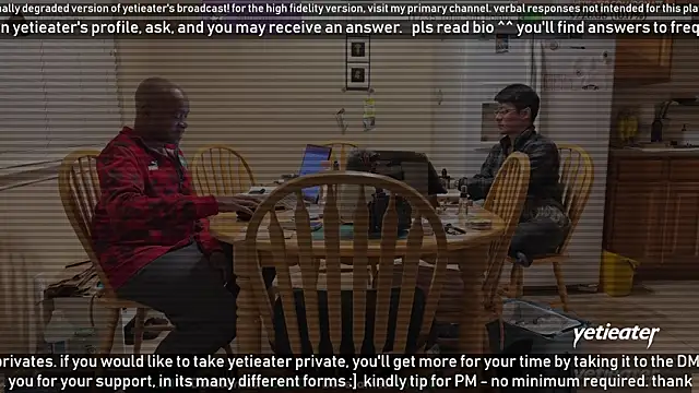 Snapshot of yetieater chatting on 26, 1, 2025 yetieater online show from 26, 1, 2025