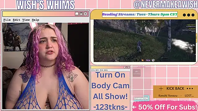 nevermakeawish online show from 3, 6, 2026