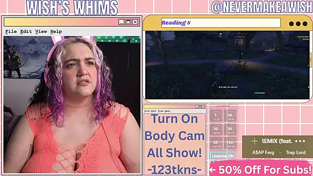 Snapshot of nevermakeawish chatting on 15, 7, 2026 nevermakeawish online show from 15, 7, 2026