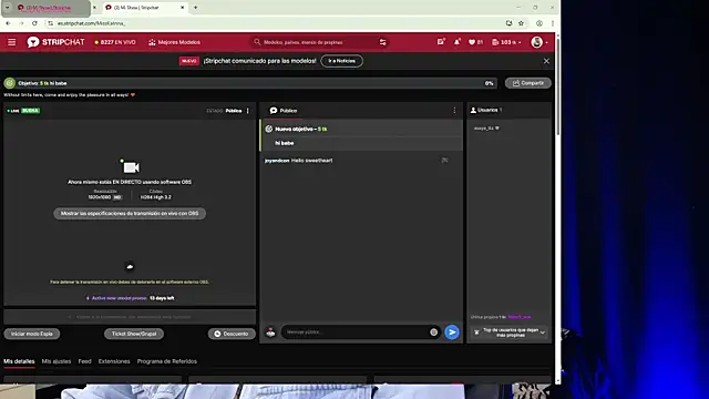 MissKatrina  online show from 13, 10, 2025