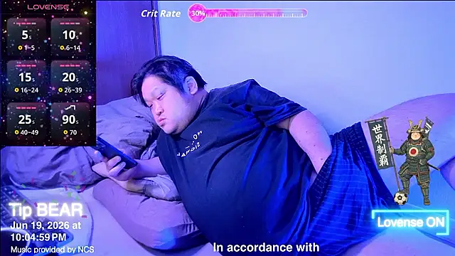 ChubbyBEAR039 online show from 19, 6, 2026