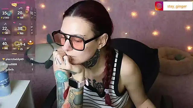 Snapshot of Ginger_Stay chatting on 21, 1, 2025 Ginger Stay online show from 21, 1, 2025