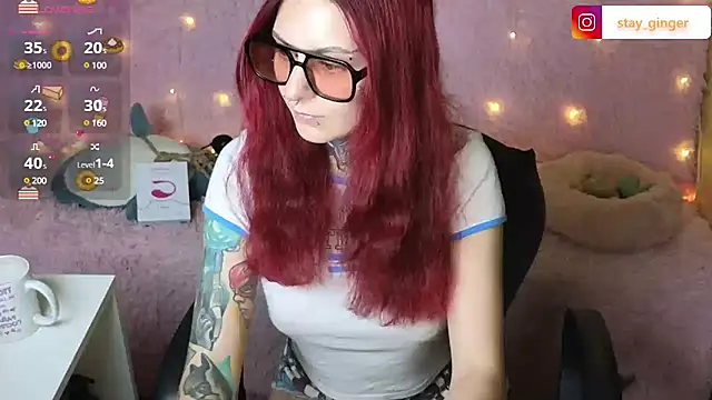 Snapshot of Ginger_Stay chatting on 22, 1, 2025 Ginger Stay online show from 22, 1, 2025