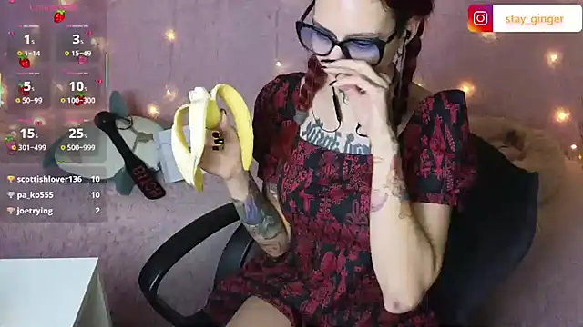 Snapshot of Ginger_Stay chatting on 4, 2, 2025 Ginger Stay online show from 4, 2, 2025