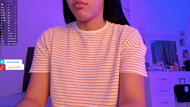 alysson 18 online show from 15, 3, 2026