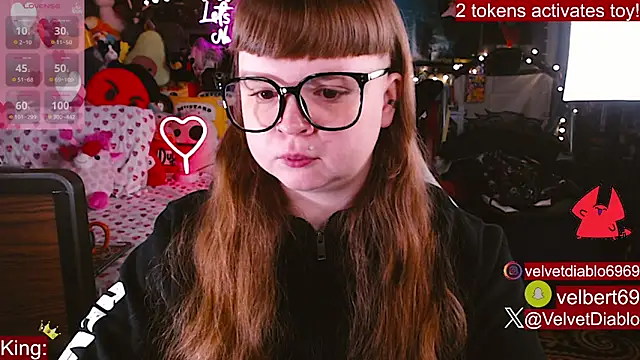 VelvetDiablo online show from 19, 2, 2026