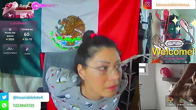 LaInsaciableIntensa online show from 11, 3, 2025