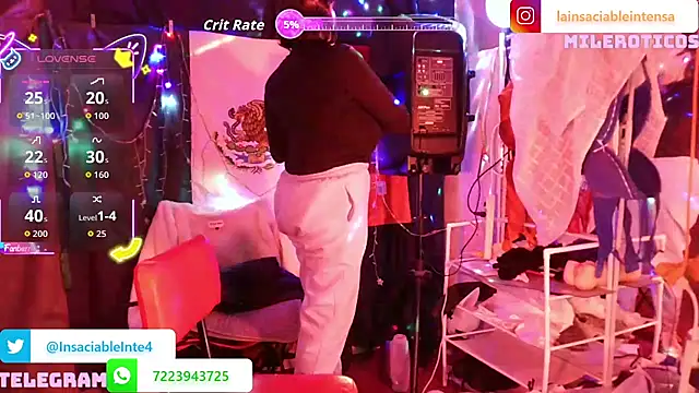 LaInsaciableIntensa online show from 1, 3, 2026